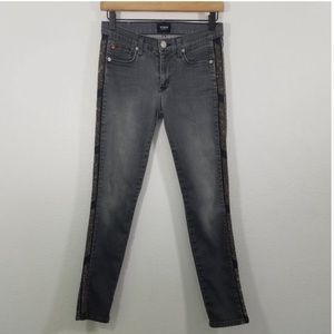Hudson Luna studded crop skinny jeans size 27